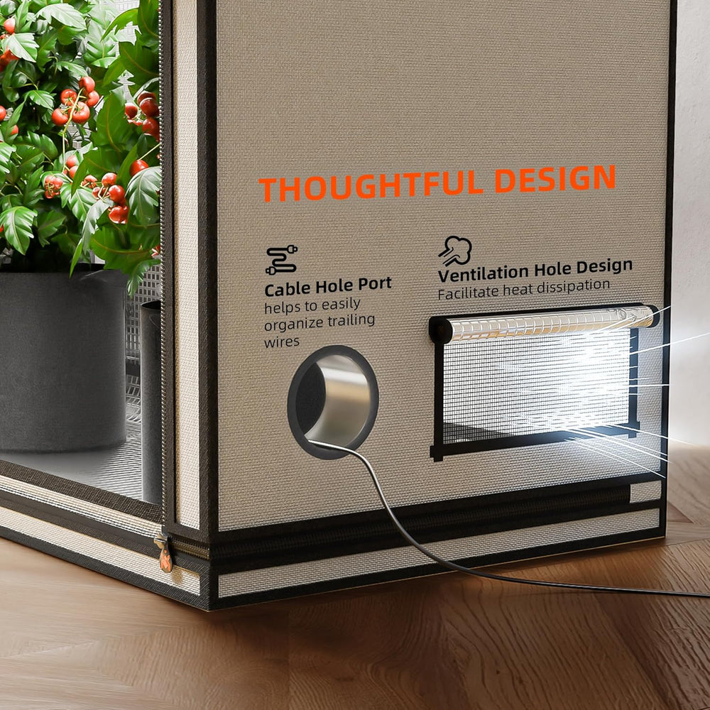 Spider Farmer Pro Tente de culture 70 x 140 x 200 cm avec porte roulante, fenêtre d'observation, panneau de sol amovible, tissu Mylar 2000D, pour culture hydroponique intérieure avec SF4000, G4500, SE4500