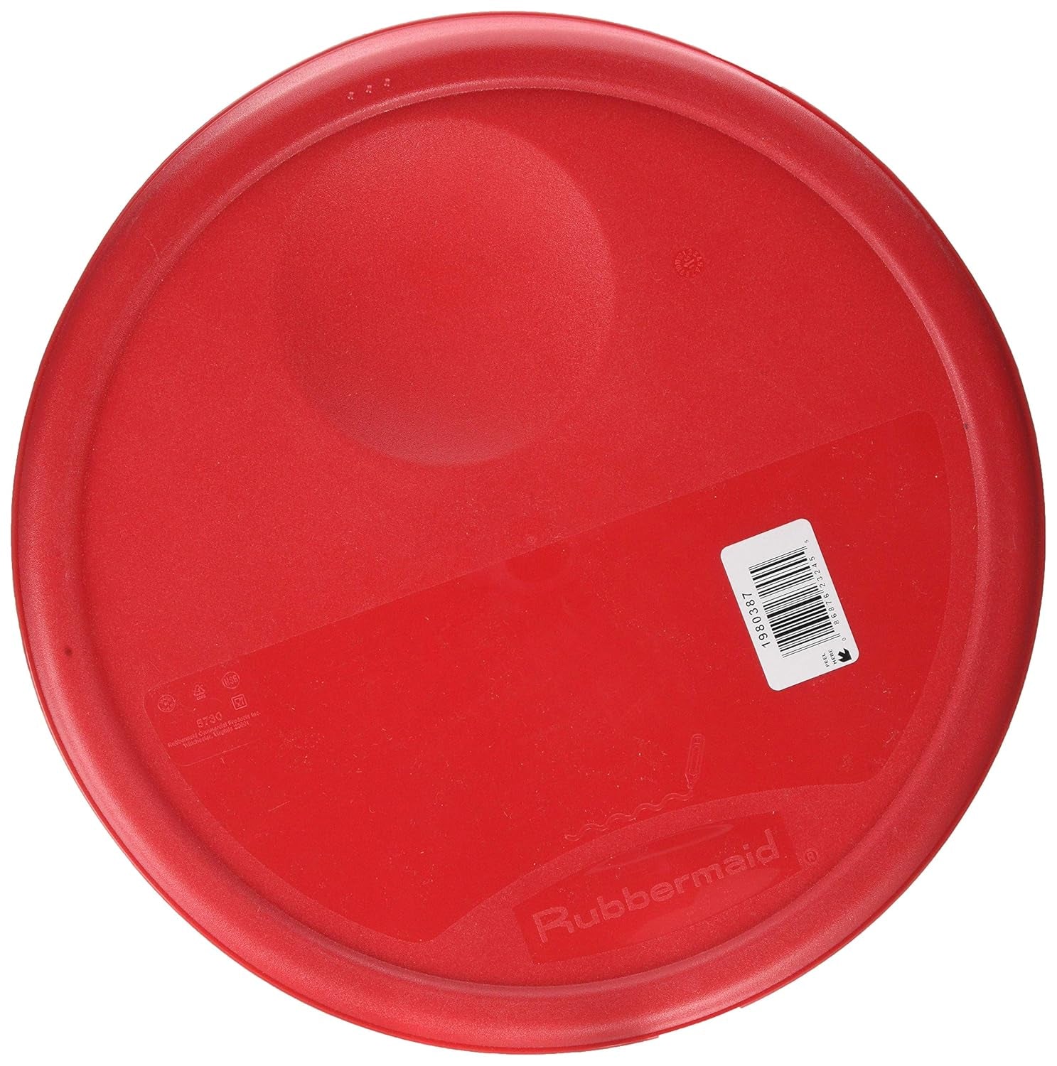 Couvercle pour boîtes de conservation alimentaire, rond, rouge, 11,4 L Naty Shop