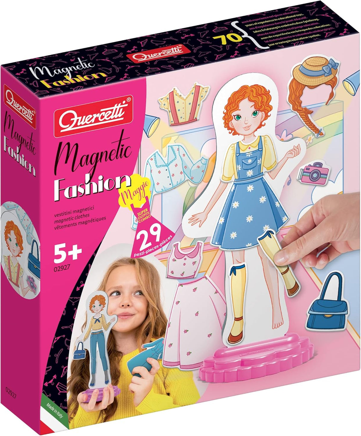 Quercetti - 2927 Maggie de mode magnétique; Jeu de mode