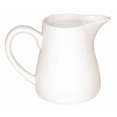 Olympia Whiteware Servierkannen 170 ml/6 oz (6er-Pack), weisses Porzellan - Kanne mit Henkel, idéal pour le lait, la saumure, le pudding à la vanille, les boissons, les saucisses - spülmaschinen- und mikrowellengeeignet, Café-Restaurant-Hausgebrauch, U819