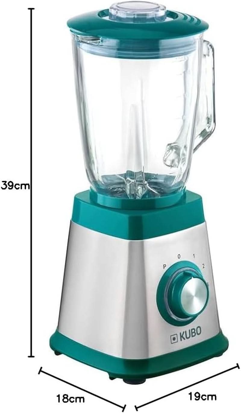 Mixeur Aus Glas, 1000 W, 4 Geschwindigkeiten, 1,5 L, 6 Klingen Aus Edelstahl, Eiswürfelfunktion Kitchen Naty Shop