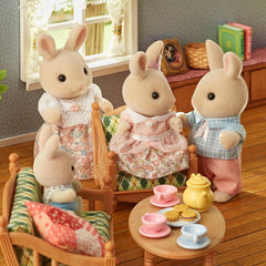 Sylvanian Families L5706 Famille Lapin Lait - Figurines de maison de poupée Naty Shop Dolls