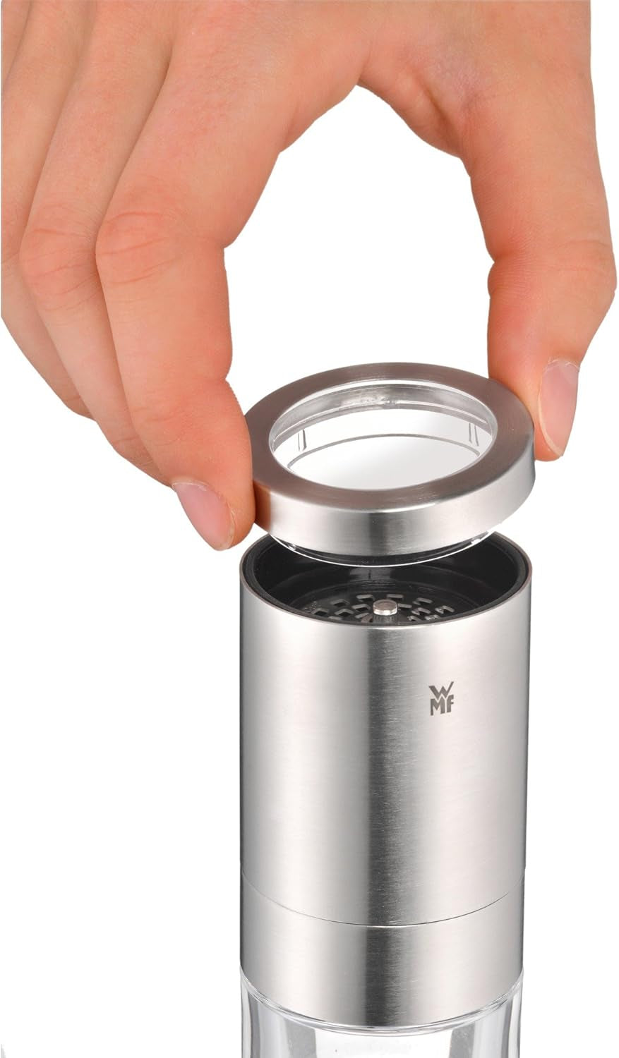 Moulin à épices WMF Gourmet 10,5 cm, acier inoxydable Broyeurs et trancheuses Cromargan Naty Shop