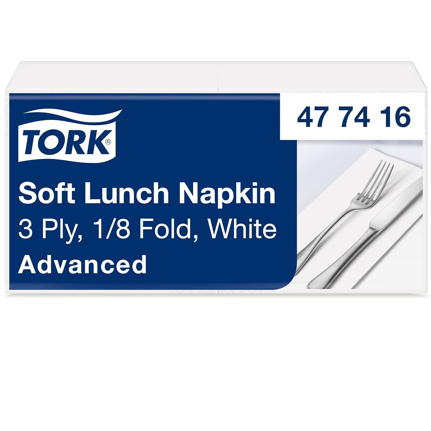 Tork Linstyle 509542 Serviettes cocktail noires, pli 1/4, 1 pli, 23,8 x 23,8 cm, 1 x 100 serviettes