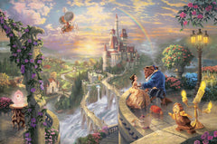 Schmidt Spiele Puzzle 59475 - Thomas Kinkade, Disney La Belle et la Bête, puzzle 1 000 pièces [Exclusif sur Amazon] Puzzle Naty Shop