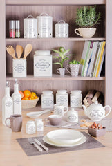 Boîte à biscuits Excelsa, céramique, blanc ivoire, Capacité : 3 litres Boîtes de conservation alimentaire Naty Shop