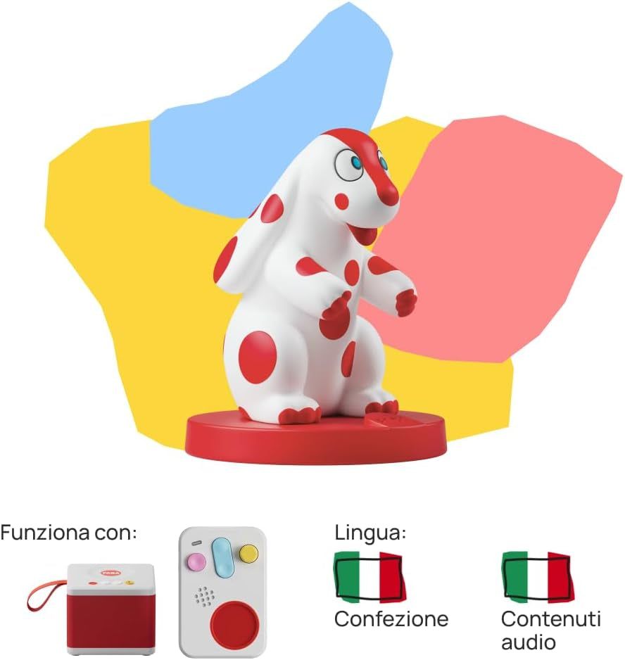 Figurine sonore - Petites histoires de Pimpa - Histoires et contes sonores pour garçons et filles 1-3 ans - Audible avec histoires et +, jeu éducatif version italienne Bebe Toys Naty Shop