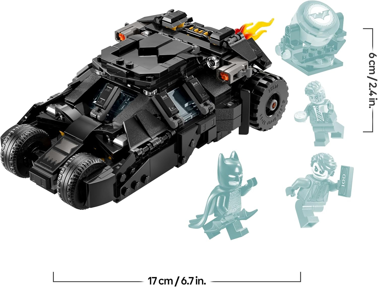 LEGO DC Batman: Batman Tumbler vs. Two-Face & The Joker - Superhelden Spielzeug mit Batmobil Auto - Spielset mit Minifiguren - Geschenk für Jungen und Mädchen ab 8 Jahren 76303