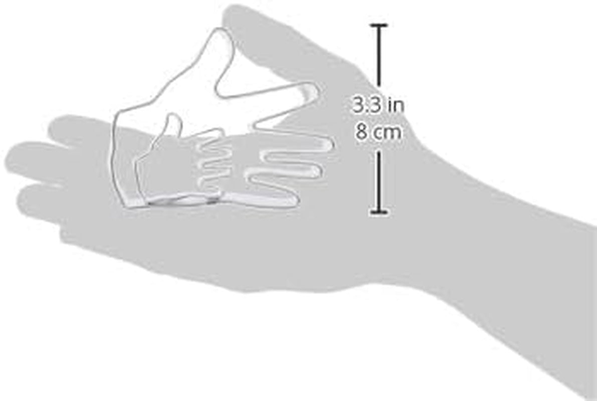 SC619 Emporte-pièces et gâteaux à motif manuel, petites et grandes tailles assorties, acier inoxydable, argent, 10 x 2 x 9 cm, 2 pièces