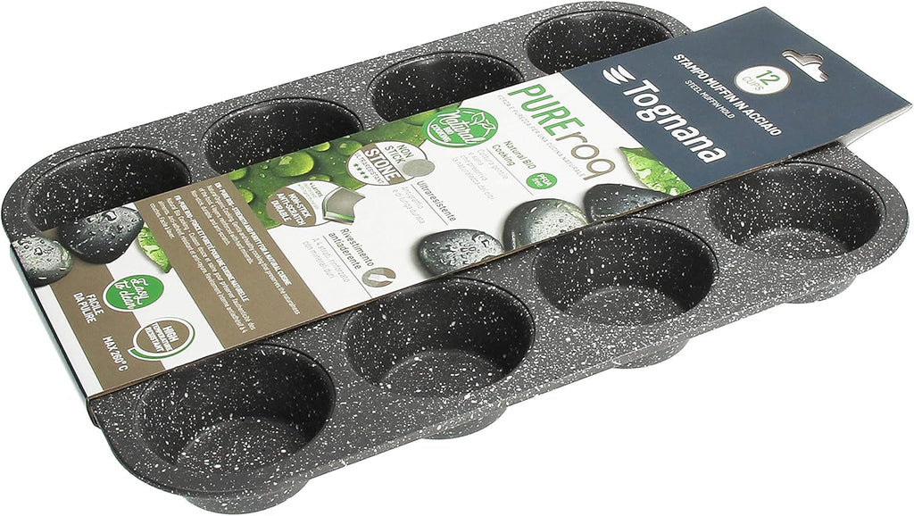 Pure Roq Muffinform Für 12 Muffins, Aluminium, Schwarz Matrite si tavi pentru copt Naty Shop