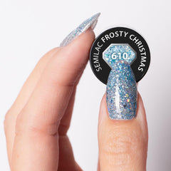 Vernis à ongles UV Semilac 610 Frosty Christmas 7 ml