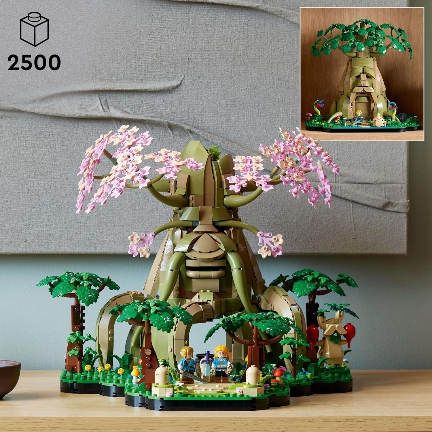 LEGO The Legend of Zelda Deku Tree 2-In-1 - pièce de collection avec princesse Zelda et 3 figurines Link - jeu de construction pour adultes et idée cadeau pour les fans de jeux vidéo - 77092 Jeux de construction Besuche den LEGO-Store