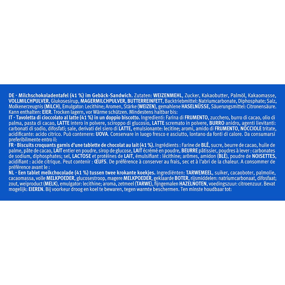 RAMASSER! minis Original + Choco&Milk (1 x 1,06 kg), mini barres snack avec une tablette croustillante de chocolat au lait entre deux biscuits, paquets de 100 portions