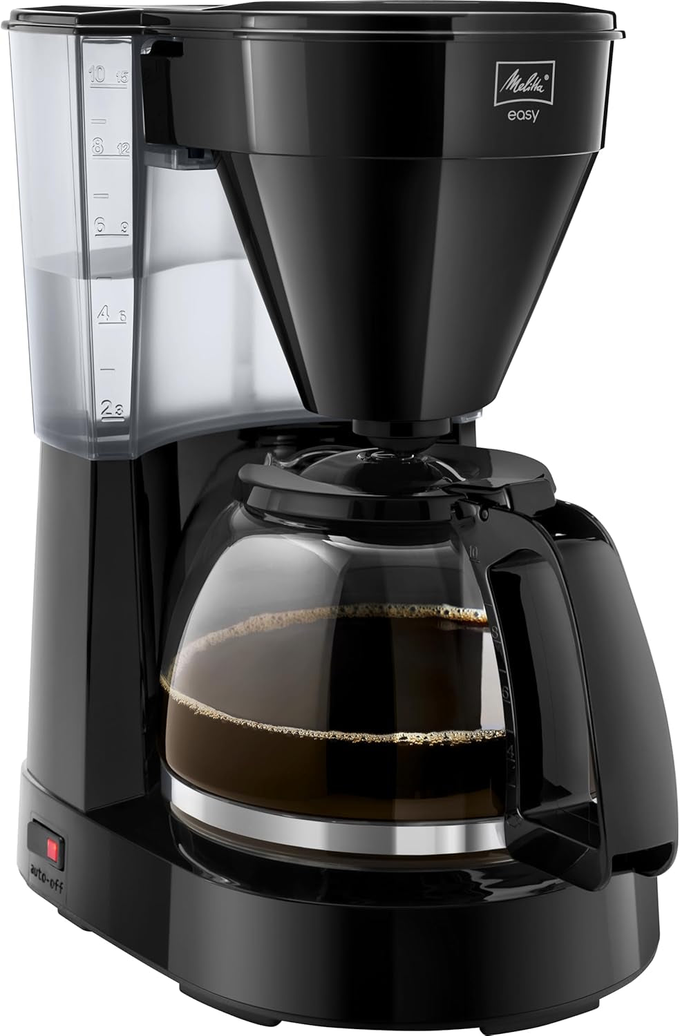 Melitta Easy – Machine à expresso avec filtre et carafe en verre, pour jusqu'à 10 tasses de café, noir