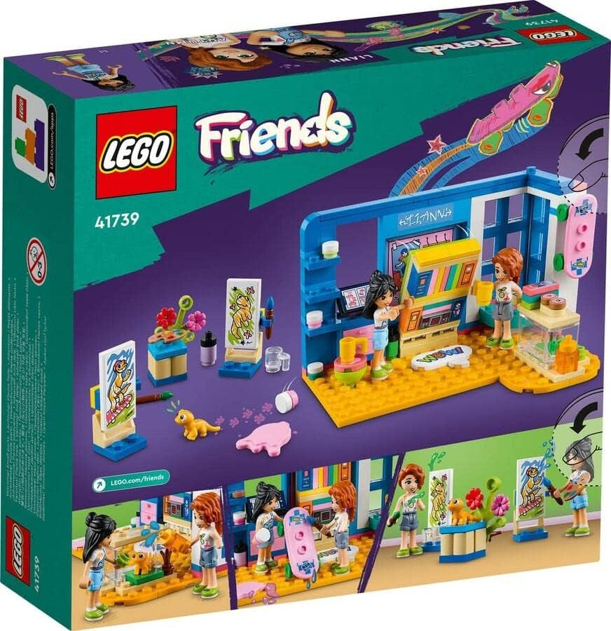 LEGO 41739 Friends La chambre de Liann, mini jouet à thème artistique, petit cadeau de collection avec mini poupées Liann, Autumn et Pet, séries 2023 Besuche den LEGO-Store