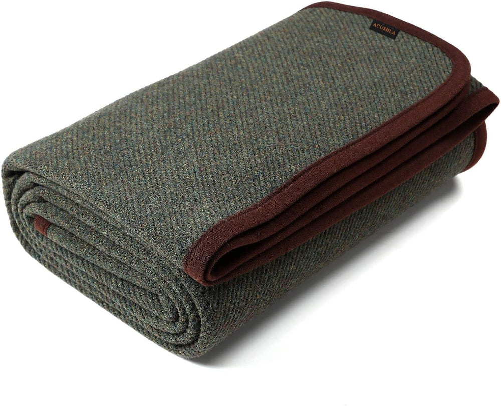 ACUSHLA 200,7X160 Cm, 1,7 Kg, couverture, couverture en laine, couverture de voyage chaude, couverture tricotée, décorative, couvertures pour canapé, chaise, canapé, lit, salon, camping, adaptée à toutes les saisons Ww203 Lits et couvertures Beuche den ACUSHLA-Store Olive 160 X 200 Cm