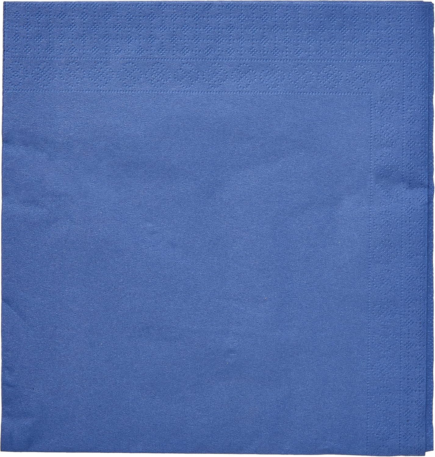 SER4230239 Serviette 40 X 40, 2 épaisseurs, pli 1/4, 100 serviettes, 2 épaisseurs, bord lisse, bleu