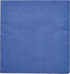 SER4230239 Serviette 40 X 40, 2 épaisseurs, pli 1/4, 100 serviettes, 2 épaisseurs, bord lisse, bleu