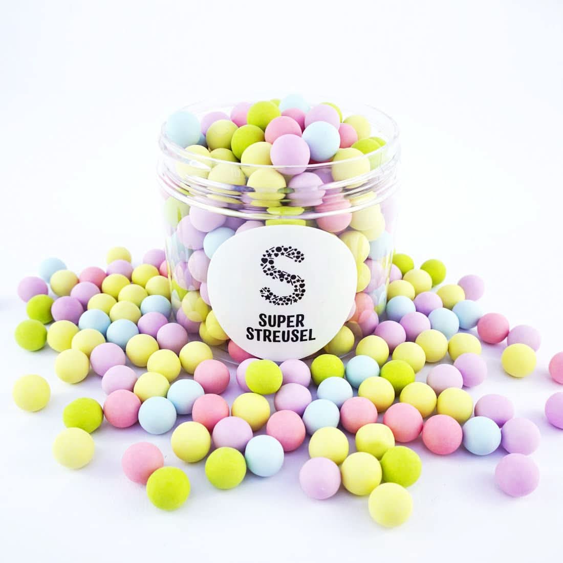 Super Streusel, perles de sucre comestibles fourrées au chocolat, 170 grammes Naty Shop