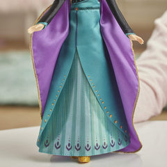 Disney Die Eiskönigin 2 – Puppe Disney Anna Singende (Französisch) im Outfit von Königin – 27 cm