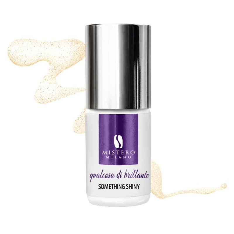 Mistero Milano Vernis à ongles UV pailleté – Vernis à ongles LED – Hybride pailleté – Couverture complète – 7 ml Into the Dark Night