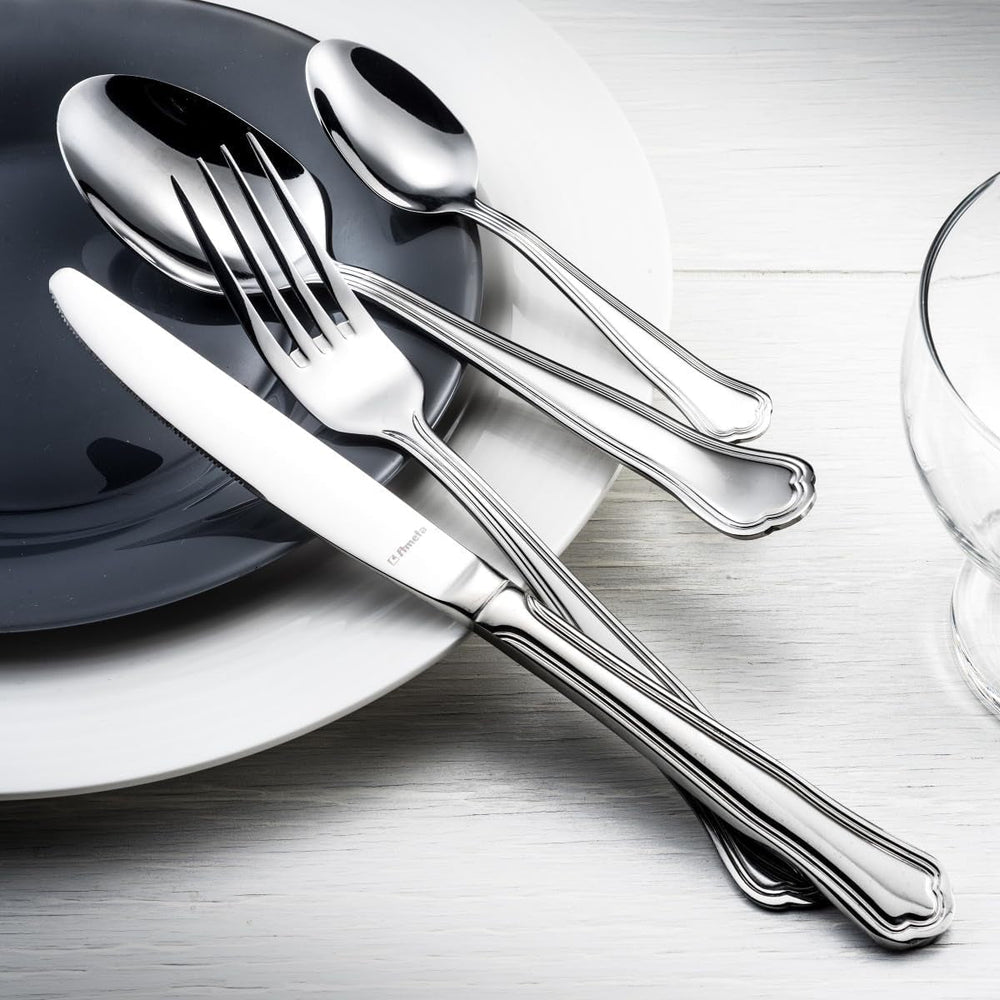 Amefa couverts CONTOUR URFE, 6 personnes, inox poli, 24 pièces Cuisine Naty Shop