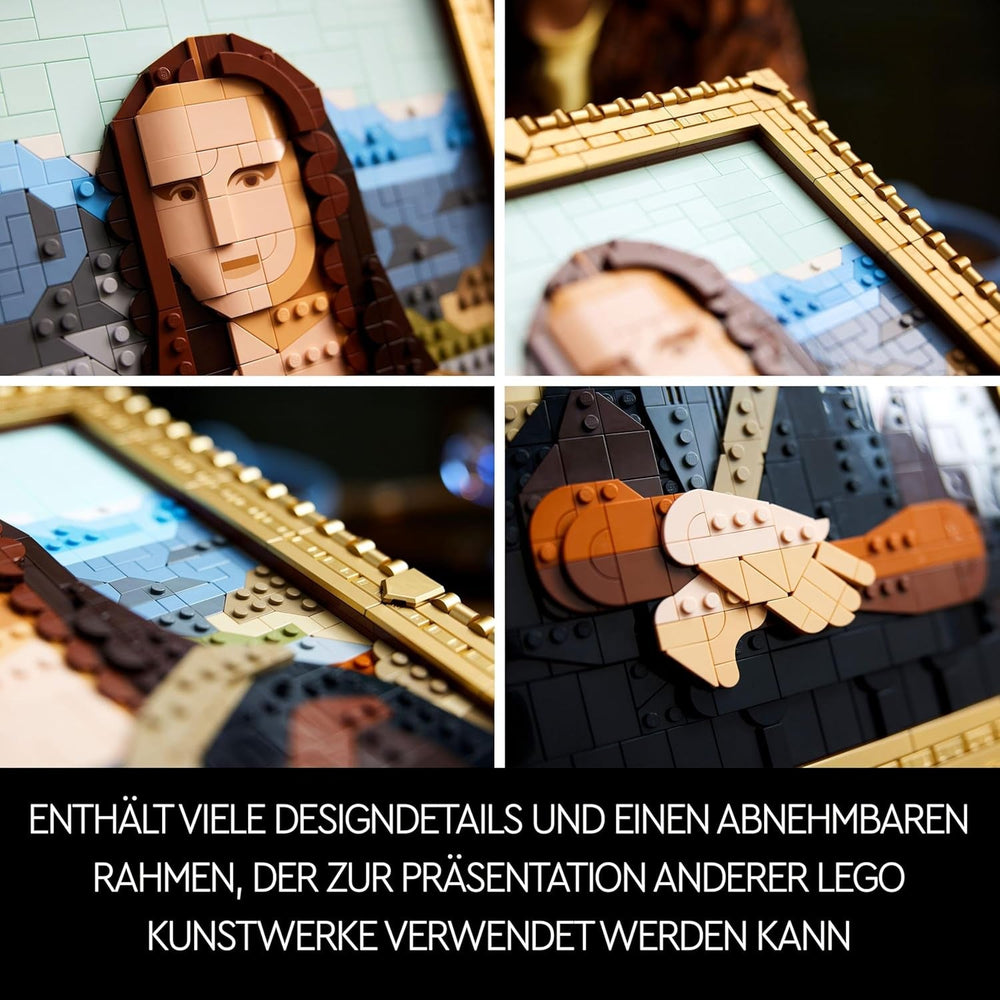 LEGO Art Mona Lisa, ensemble adulte, peinture de Léonard de Vinci à suspendre, activité créative pour hommes et femmes, cadeau pour les amateurs d'art, art de la Renaissance italienne 31213 Ensembles de construction Besuche den LEGO-Store