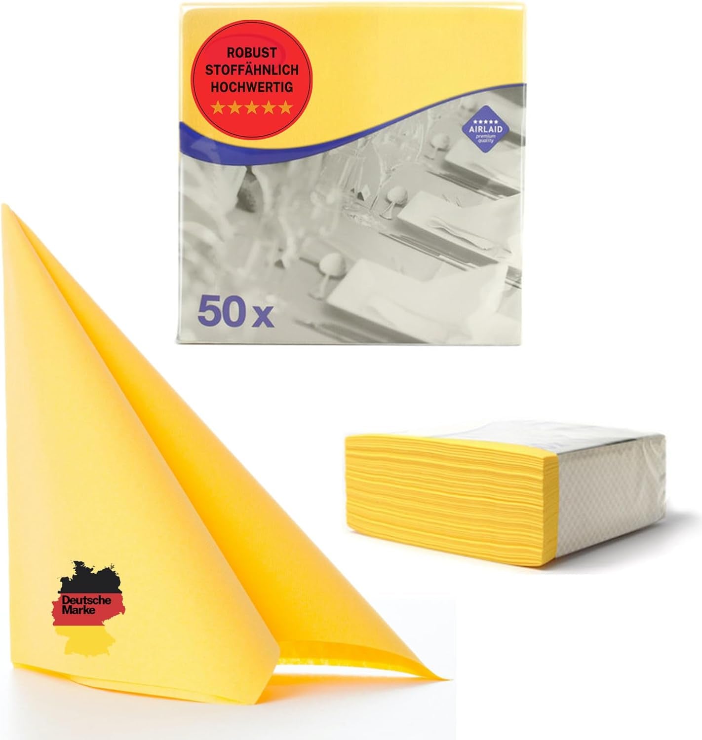 50 Serviettes Aroba Airlaid Aspect Textile 19 COULEURS 40X40 Cm 1/4 Pli Serviettes de Mariage Aspect Textile de Haute Qualité pour Anniversaires Hôtel Restauration Vacances Noël Mariage Rose