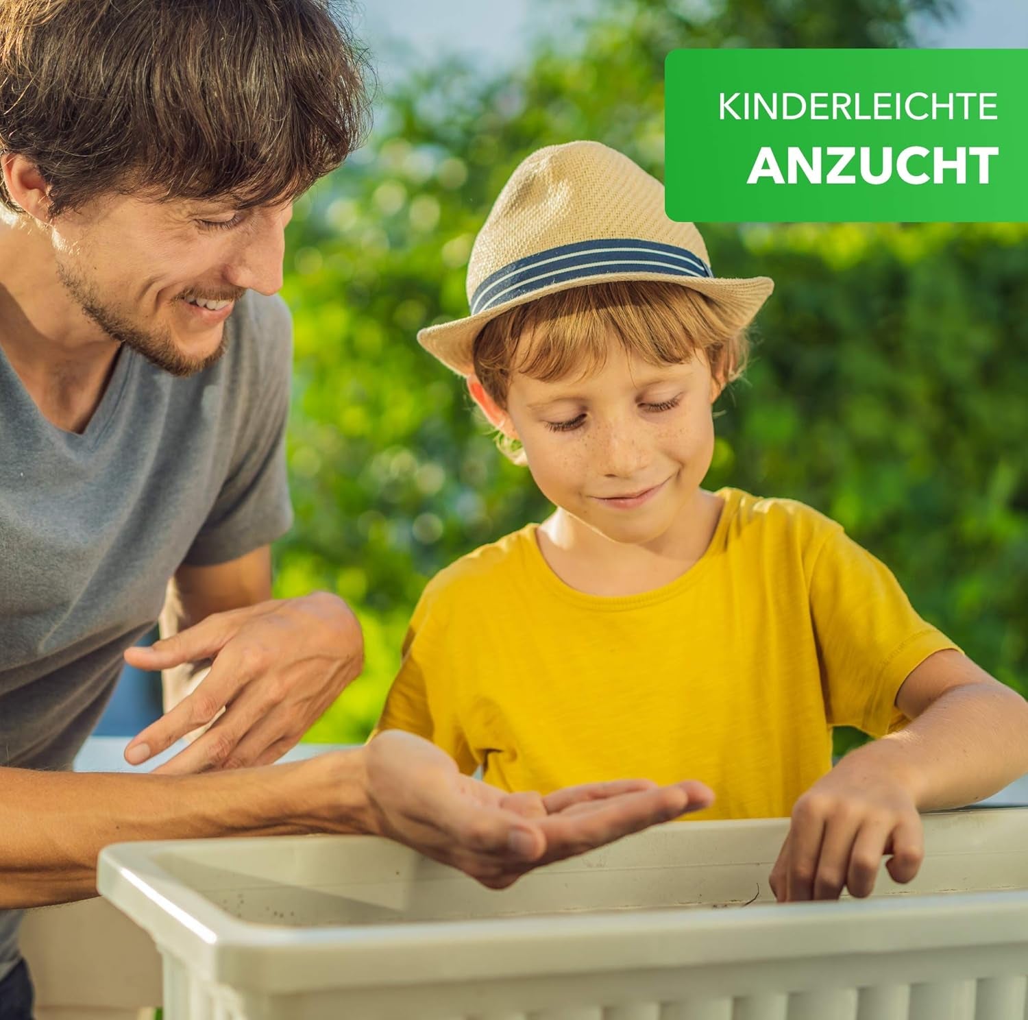 Magic of Nature Balcony Box Mix - 10 g de graines - Plantes respectueuses des abeilles - Facile à utiliser - Bee Paradise - 5 espèces cultivées indigènes - Convient aux bacs à fleurs et aux jardinières