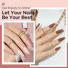 Modelones Ensemble de Vernis à Ongles Gel 35 Pièces, Ensemble de Vernis à Ongles UV avec Lampe 48W, Ensemble de Vernis à Ongles Gel Nude Marron Blanc Rose, Ensemble de Vernis à Ongles Gel UV avec Top Coat Base Nail Studio Set