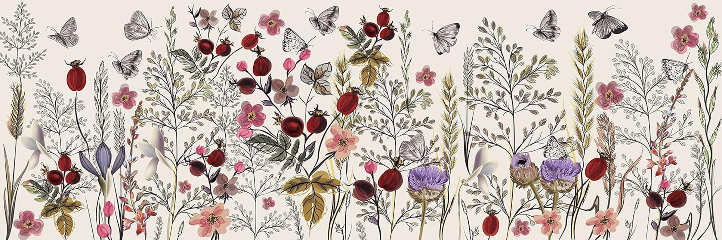 Fleurs n°1 - Puzzle panoramique 1000 pièces pour adultes Puzzle Naty Shop