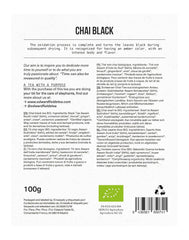 Edward Fields Tea ® - Ceai negru chai organic vrac. Ceai negru chai latte organic cules manual cu ingrediente și arome naturale și organice, 100 g, India. (Chai negru)
