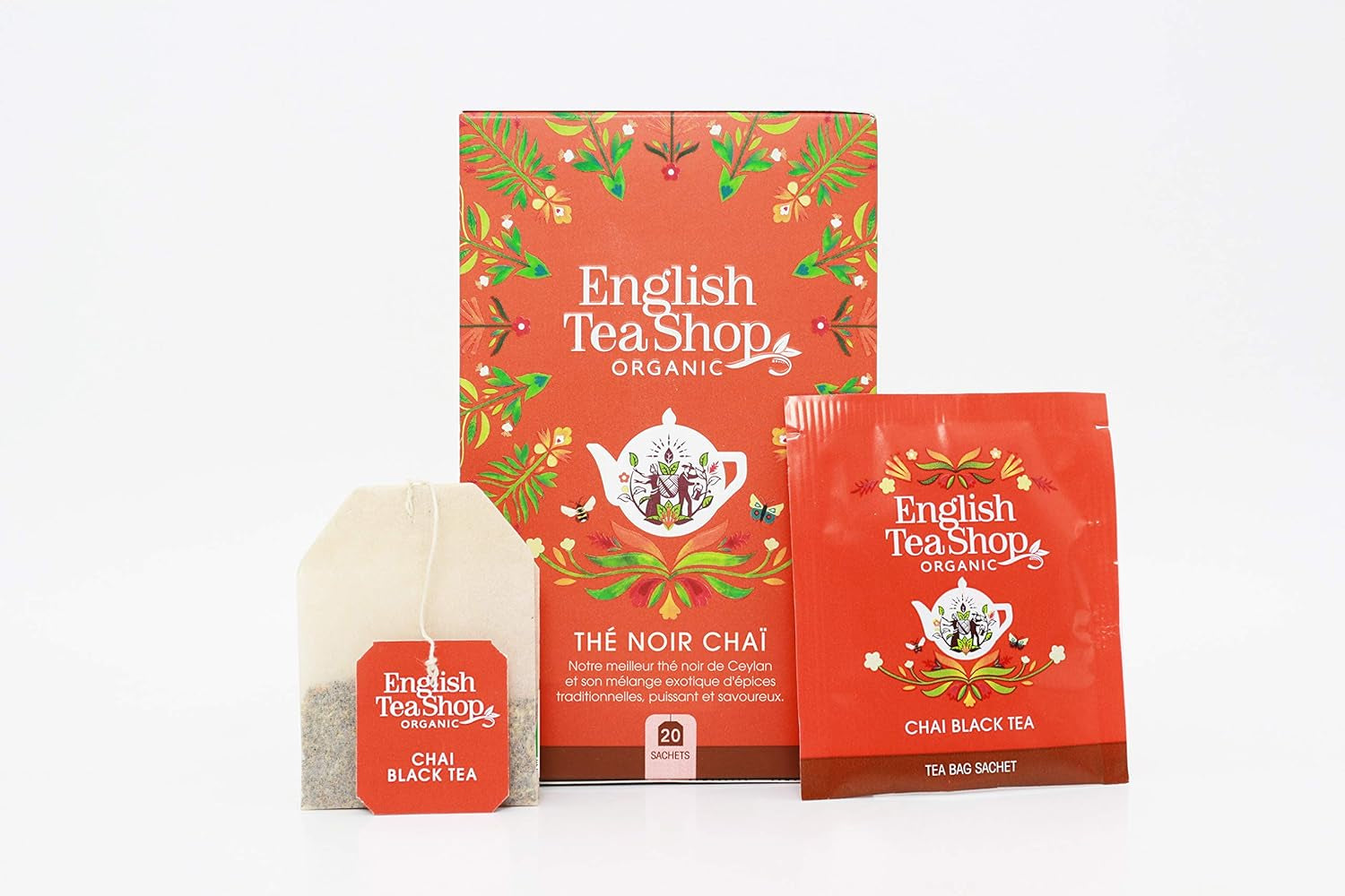ETS - Ceai negru Chai, Naturland BIO, 20 pliculețe de ceai