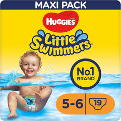 Huggies Little Swimmers Taille 5-6, grand paquet de 19 pièces Mère et Bébé Naty Shop