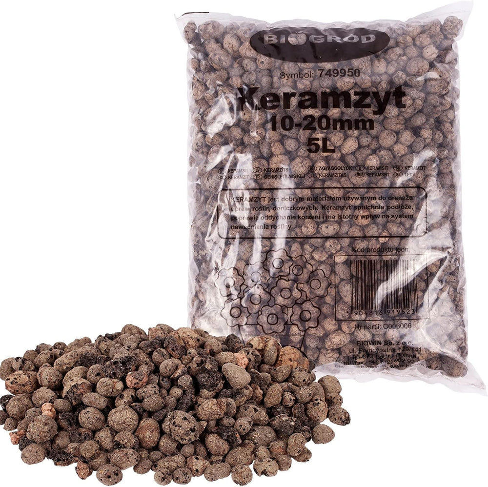 Browin 749950 Keramsit - argile expansée 4 L, 10-20 mm, marron