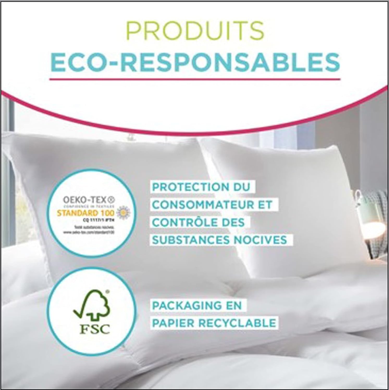 Blanrève - Couette Sérénité - Traitement anti-acariens - Tempérée 300 G/M² - 140 X 200 Cm - Pour lit simple - Lavable en machine, blanc Couettes et couettes Naty Shop