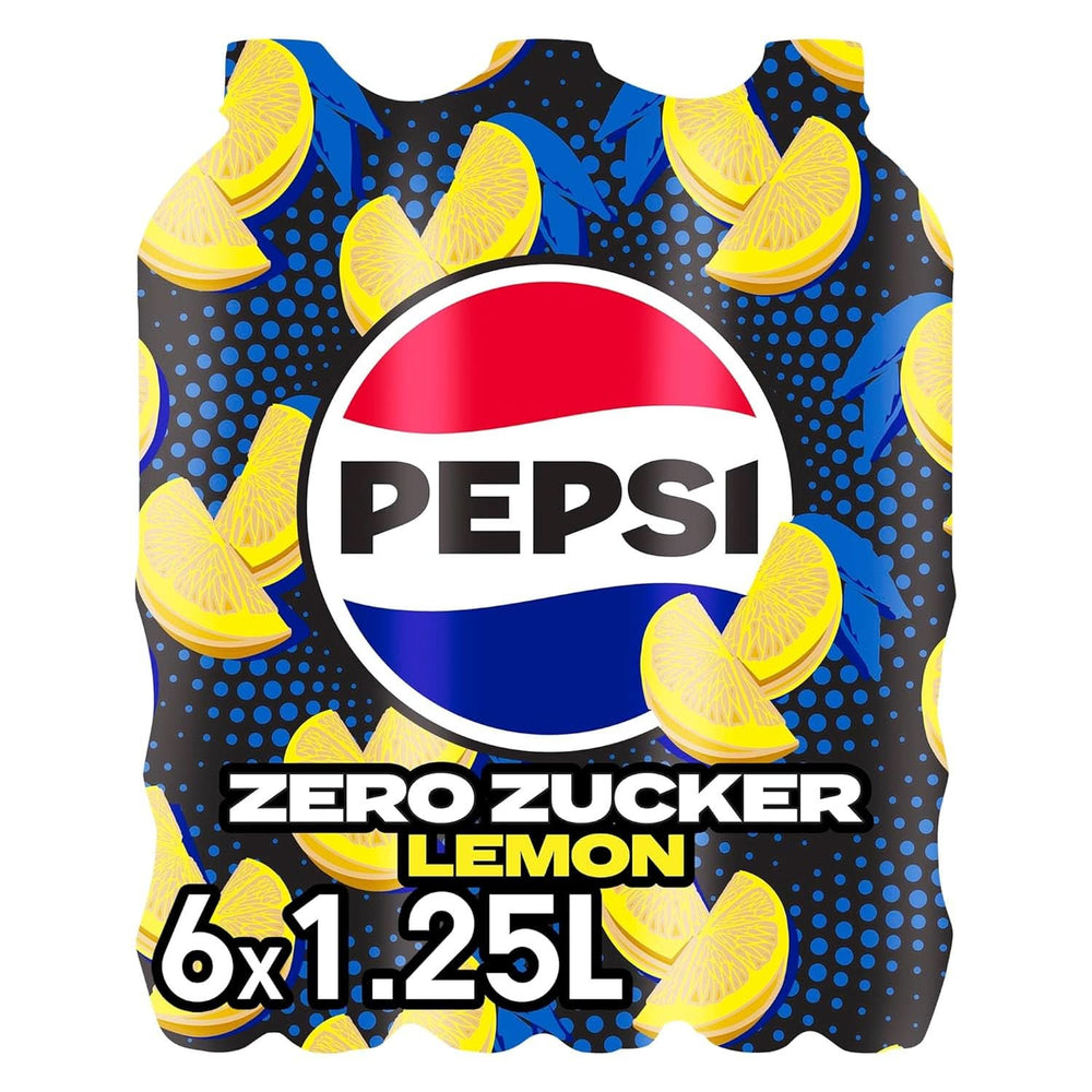 Pepsi Zero Sugar Lemon, la boisson gazeuse sans sucre de Pepsi au goût de citron, coffret 6 x 1,25 litres Naty Shop