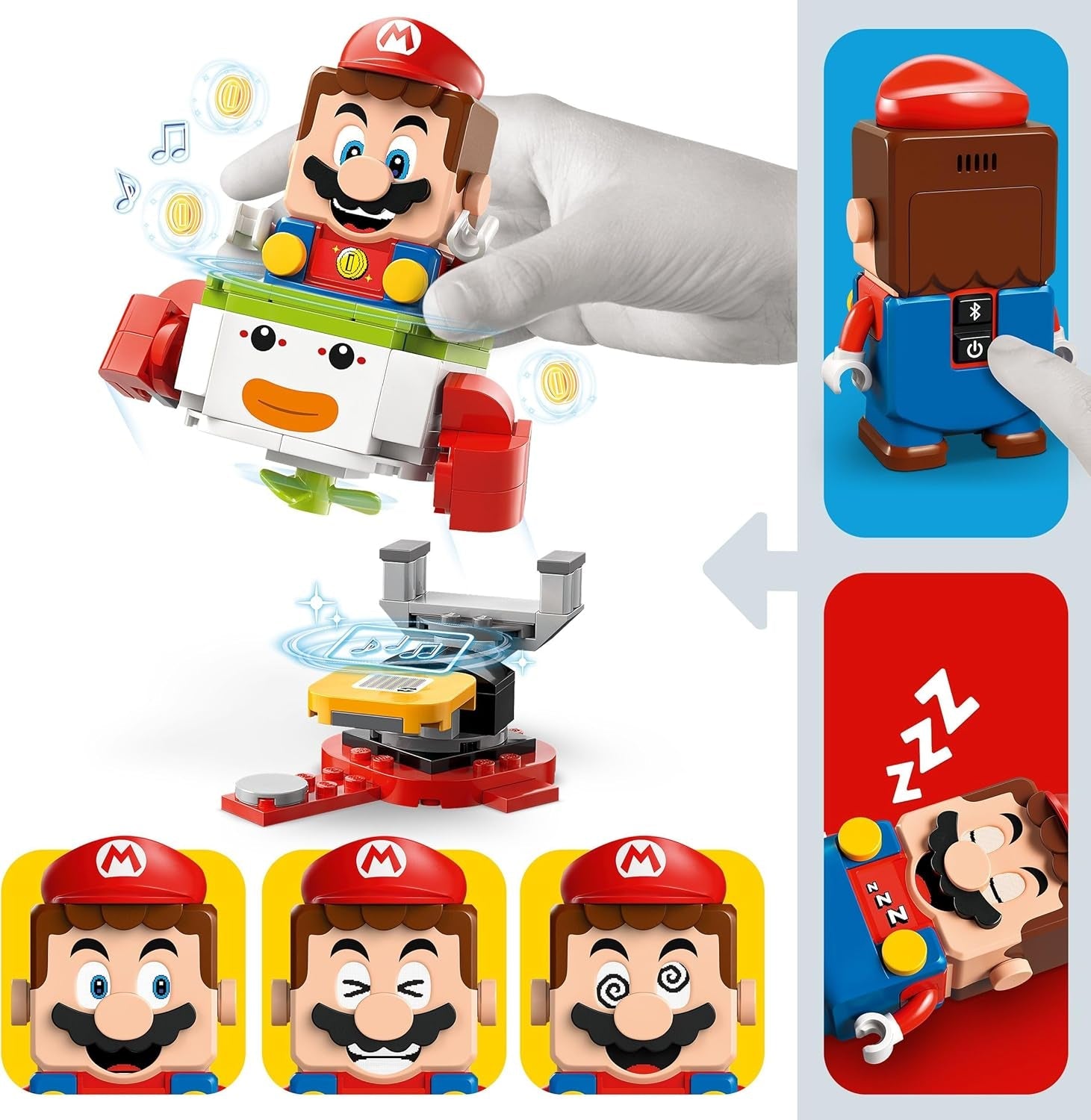 LEGO Super Mario Abenteuer mit dem interaktiven Mario, Set mit Junior-Clown-Kutsche, Spielzeug-Yoshi, Nintendo Geschenk für Jungen, Mädchen und Gamer ab 6 Jahren 71439