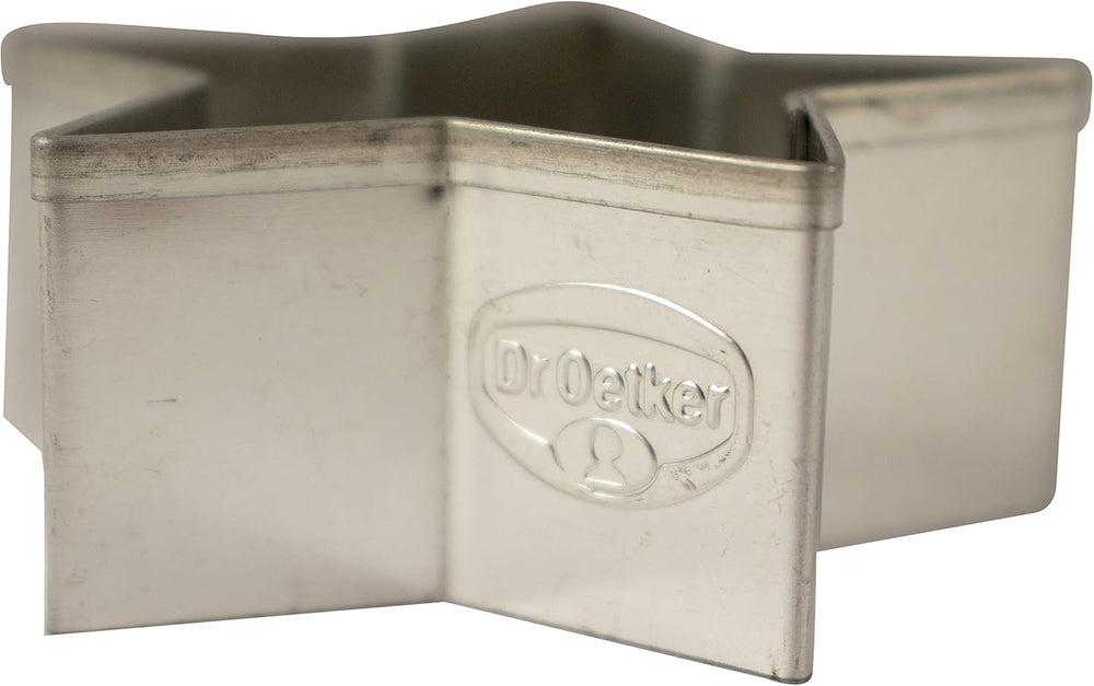 Dr. Oetker Lot de 6 emporte-pièces en forme d'étoile, emporte-pièces de Noël, emporte-pièces et emporte-pièces pour terrasse, motifs de différentes tailles, quantité : 1 x 6 pièces.