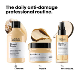 L'OréAl Professionnel Série Expert Absolut Repair Gold, Shampoing Quinoa + Douche et bain Protéinés Naty Shop