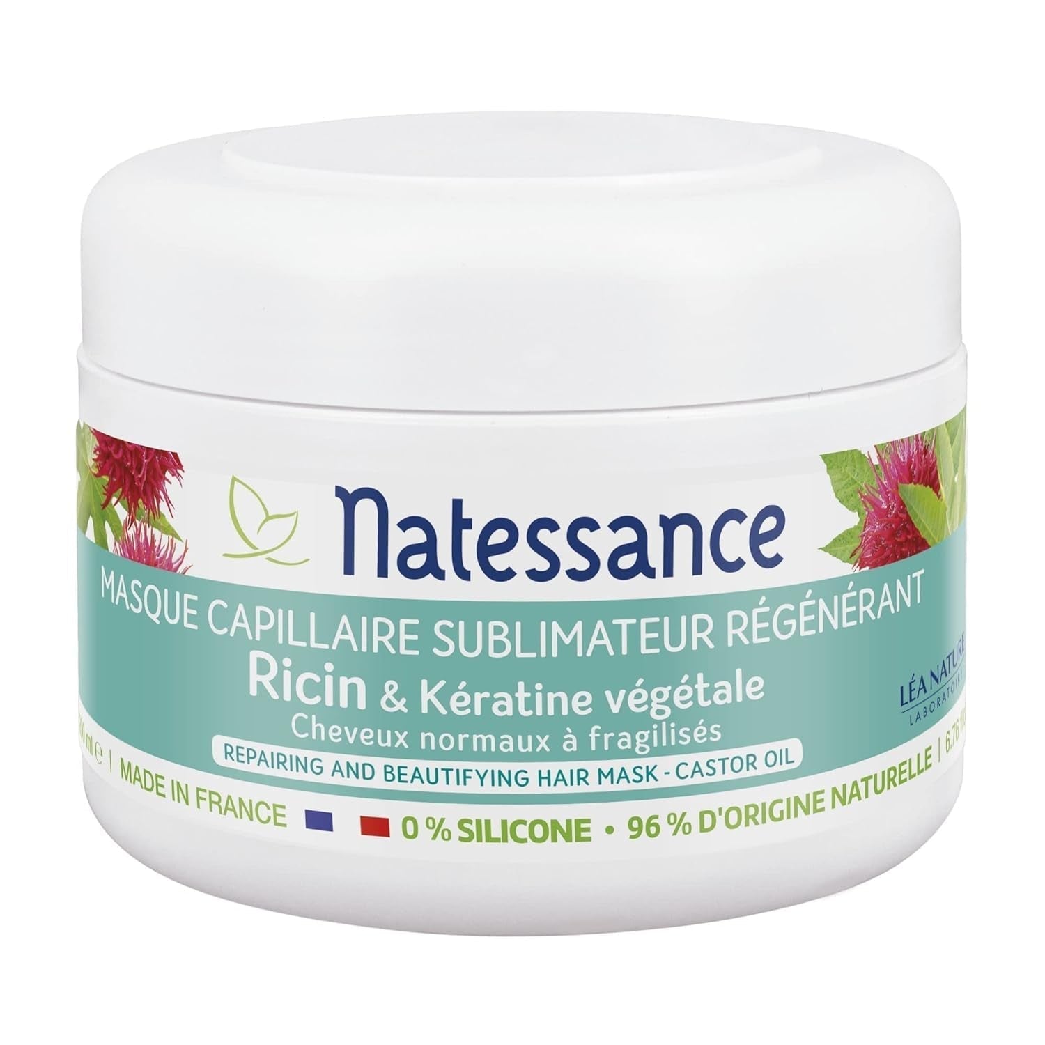 Sublimateur à l'Huile de Ricin et Kératine Végétale masque 200 ml Masque capillaire Naty Shop Titre par défaut