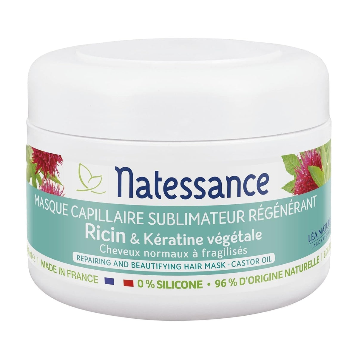 Sublimateur à l'Huile de Ricin et Kératine Végétale masque 200 ml Masque capillaire Naty Shop Titre par défaut