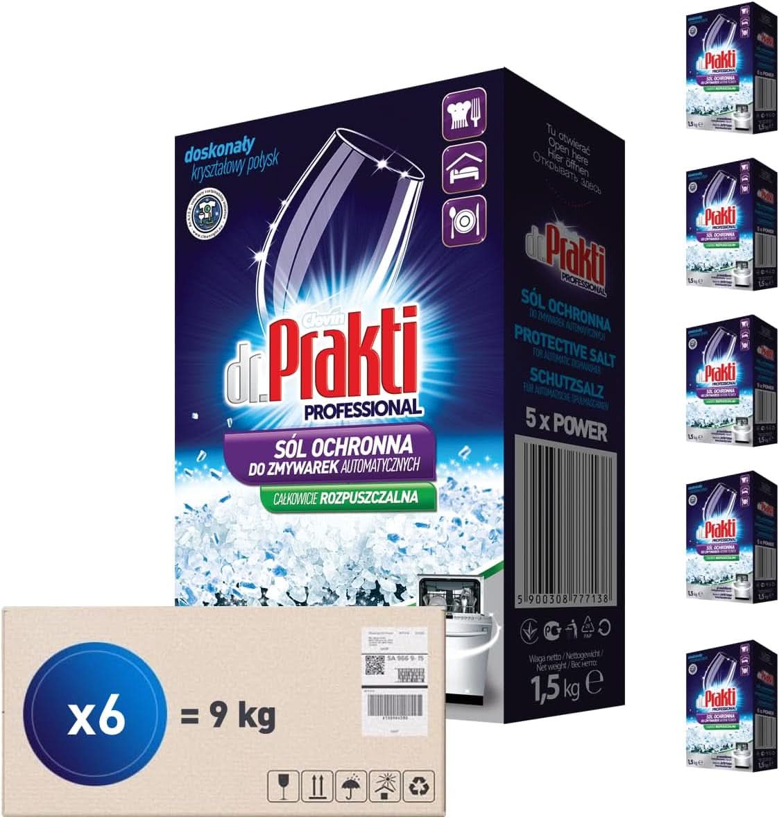 Sare de spălat vase 1,5 kg pulbere Detergenti Bucatarie Naty Shop