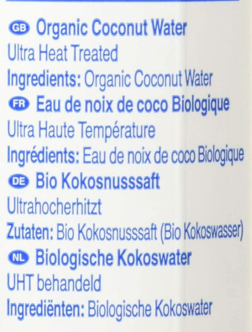 FOCO Eau de Coco Bio Boisson Sportive Rafraîchissante Pure 100% Eau de Coco - 6 X 1 Litre Naty Shop