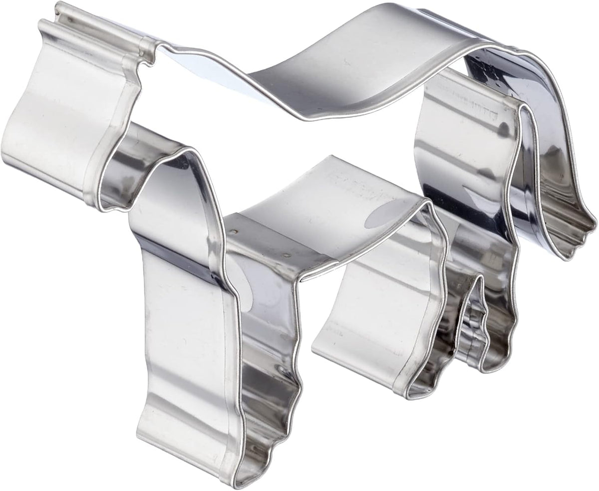 Boîte à biscuits en forme de cheval Städter, acier inoxydable, argent, 10 x 10 x 3 cm, 1 unité