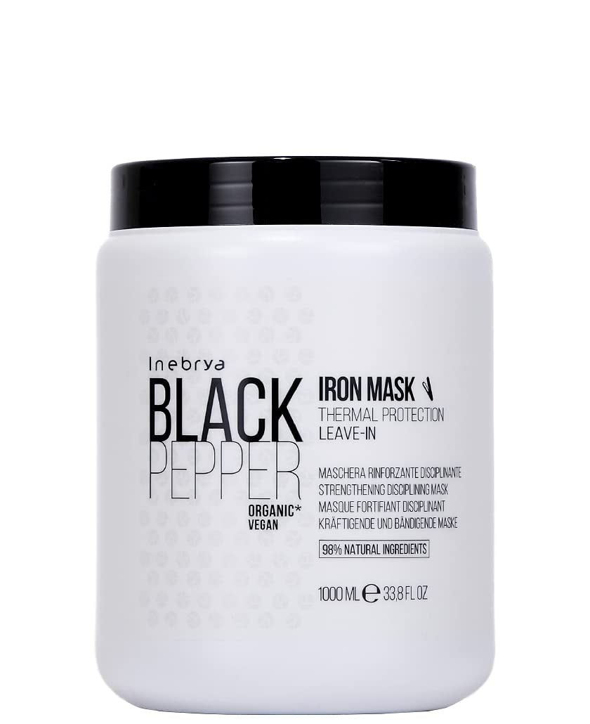 Masque de fer au poivre noir 1000 ml Naty Shop masque capillaire 1 kg (1 paquet)