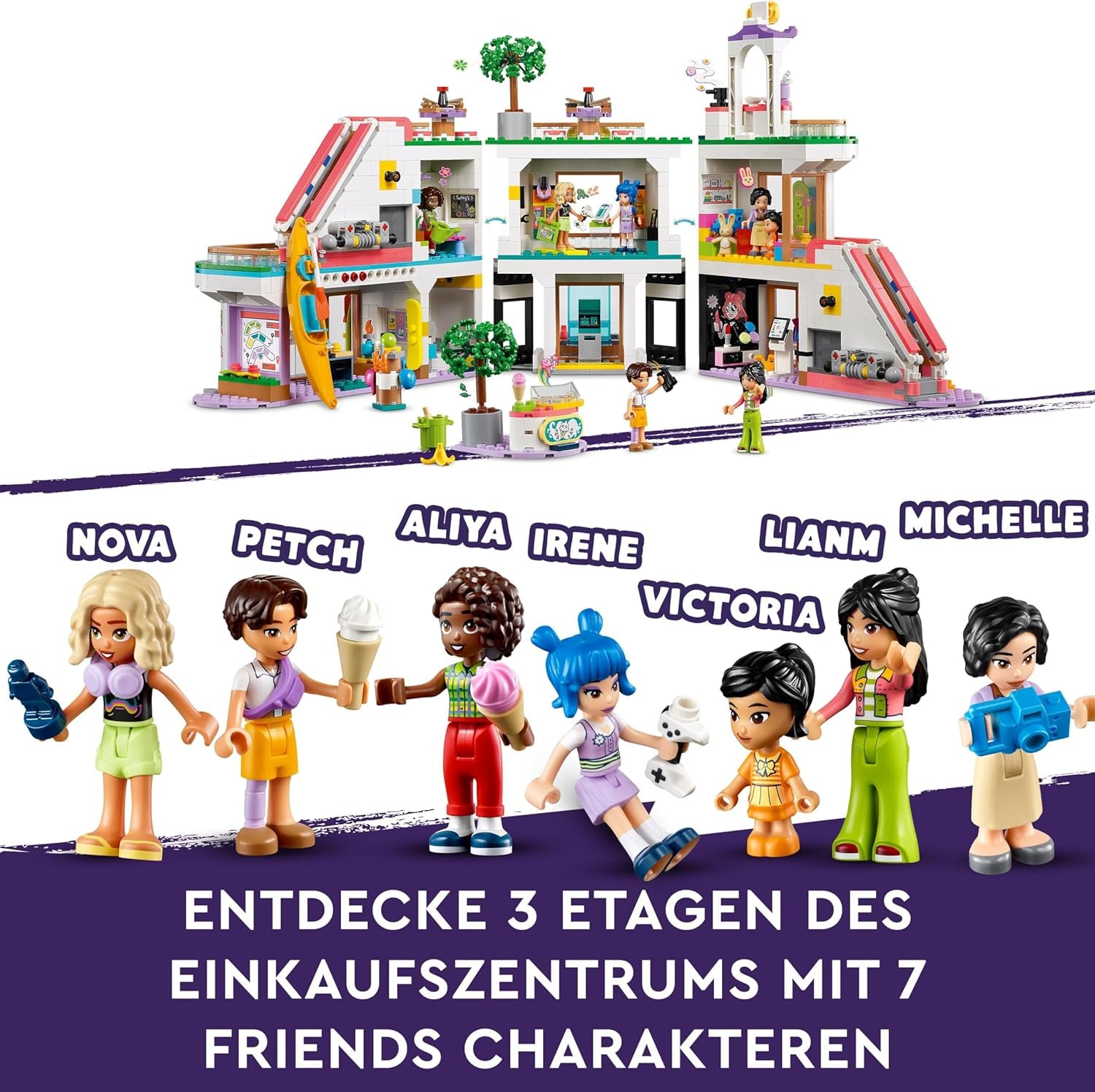 LEGO Store Friends Heartlake City Dollhouse Jouet pour filles et garçons Ensemble de figurines Favorise le développement socio-émotionnel Cadeau pour les enfants de 8 ans 42604 Ensembles de construction Besuche den LEGO-Store