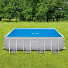 Husă solară Intex pentru saltea dreptunghiulară Ultra Frame 488 x 244 cm, grosime 160 microni, dimensiuni fabricate: 476 x 234 cm, 28029 Albastră