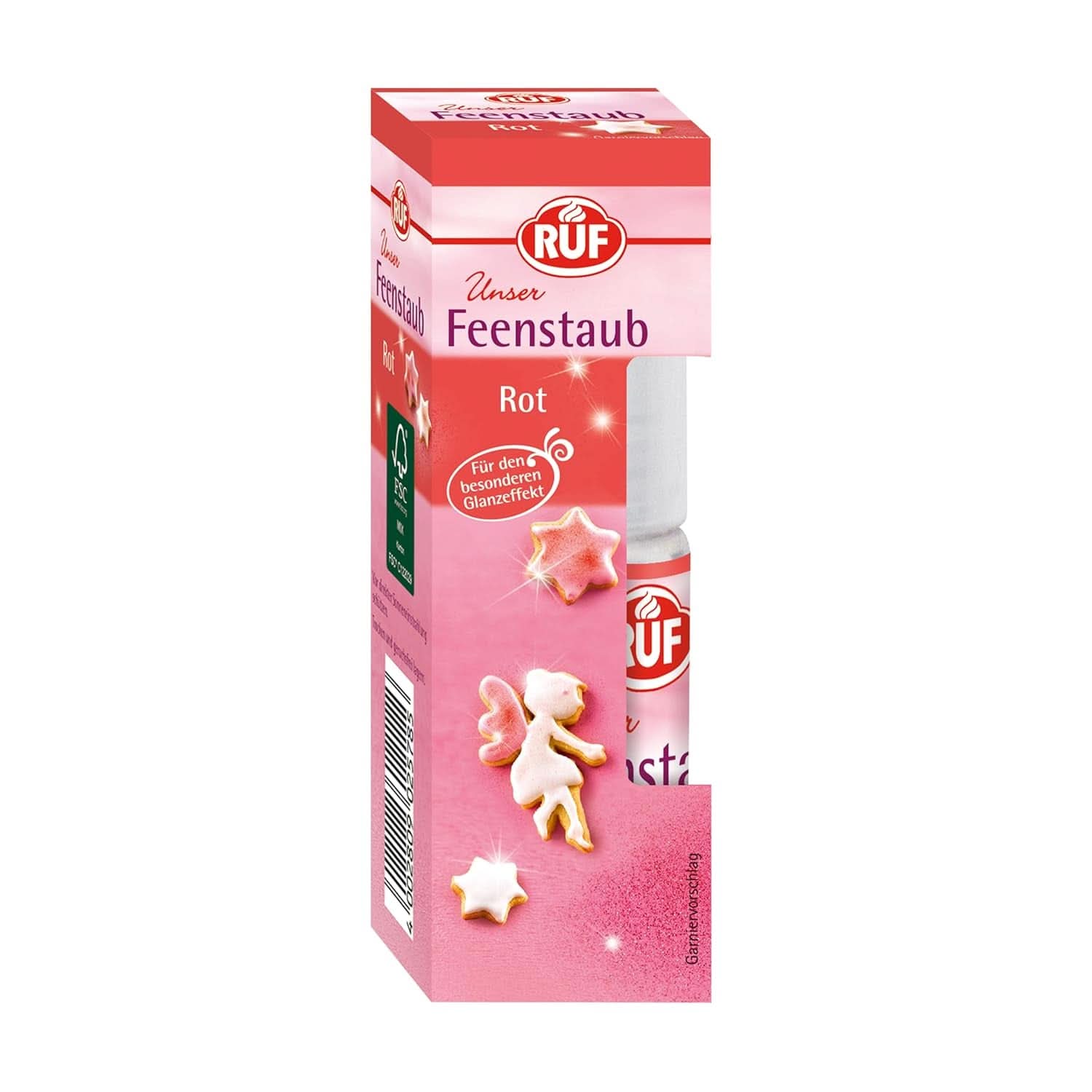 RUF Fairy Dust Poussière comestible à paillettes dans un flacon pulvérisateur à pompe 10 grammes Sprinkles Naty Shop Rose 10 grammes