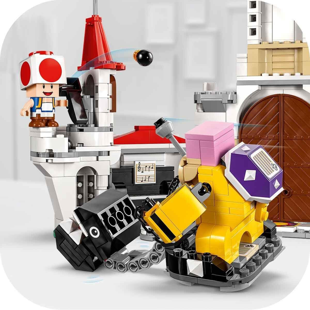 LEGO Super Mario Roy's Battle at the Mushroom Palace Adventure Set avec personnages Nintendo Cadeau pour filles, garçons et joueurs de 7 ans 71435 Jeux de construction Besuche den LEGO-Store